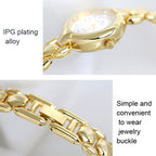 BS Bee Sister FA1691  Ladies Diamond Watch Jewelry Chain Watch, Gold, Silver, Golden Silver