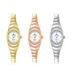 BS Bee Sister  FA1540  Ladies Oval Small Chain Watch with Diamonds, Silver, Gold, Rose Gold
