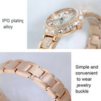BS Bee Sister  FA1499 Ladies Diamond Watch Jewelry Chain Watch, Gold, Silver, Rose Gold, Silver Golden