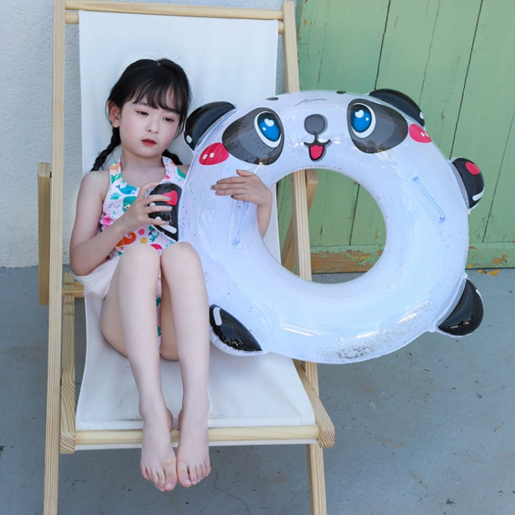 Children Sequin Thickened Panda Swimming Ring With Handle, Diameter:, 50cm, 58cm
