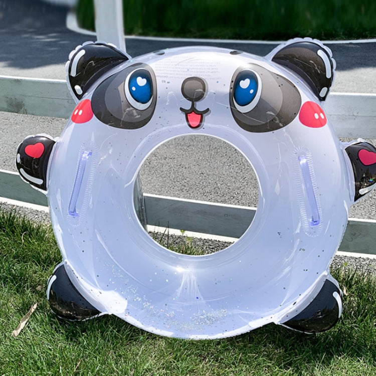 Children Sequin Thickened Panda Swimming Ring With Handle, Diameter:, 50cm, 58cm