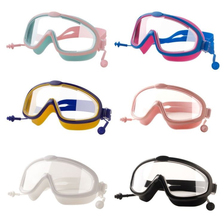 Children Anti-fog Large Frame Swimming Goggles With Conjoined Earplugs, Swimming Goggles With Conjoined Earplugs(Pink), Swimming Goggles With Conjoined Earplugs(Yellow), Swimming Goggles With Conjoined Earplugs(Rose Red)                                ...