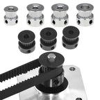 10 PCS GT2 3D Printer Synchronous Wheel Transmission Leather Pulley, 20 Tooth 5mm, 20 Tooth 6.35mm, 20 Tooth 8mm, 16 Tooth 6mm, 20 Tooth 4mm Black, 20 Tooth 5mm Black, 20 Tooth 8mm Black