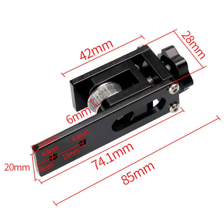 3D Printer Accessories Synchronize Band Stretching Adjustment Fixed Tight Device, Fixed Tight Device Black, Fixed Tight Device Silver)