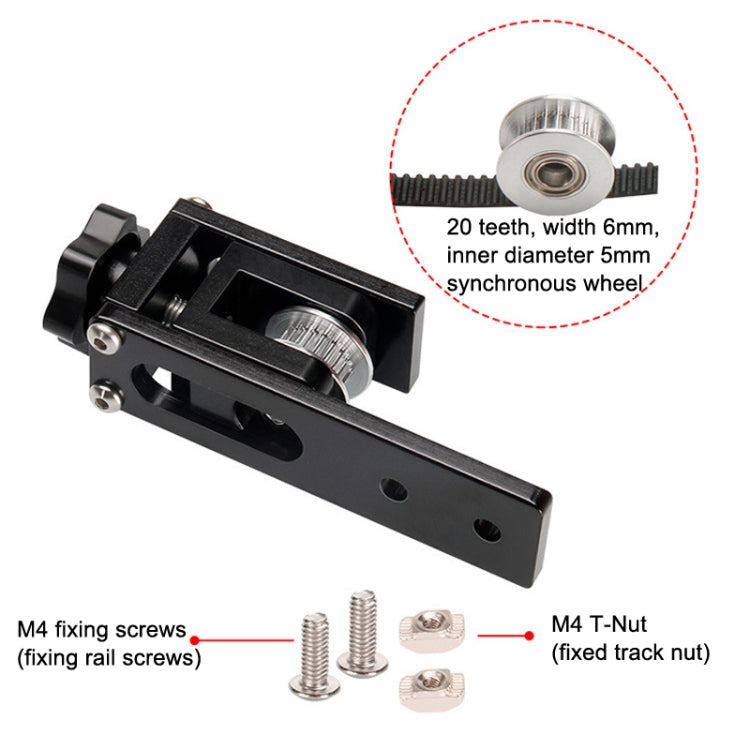3D Printer Accessories Synchronize Band Stretching Adjustment Fixed Tight Device, Fixed Tight Device Black, Fixed Tight Device Silver)