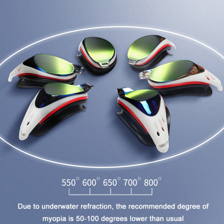 WAVE Electroplating HD Anti-fog Myopia Swimming Glasses, Golden Blue Optical, Blue Red Optical, Red Black 550 degree, Red Black 600 Degree, Red Black 650 Degree, Red Black 700 Degree, Red Black 800 Degree, Blue Black 550 Degree, Blue Black 600 Degree  ...