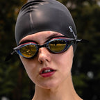 WAVE Electroplating HD Anti-fog Myopia Swimming Glasses, Golden Blue Optical, Blue Red Optical, Red Black 550 degree, Red Black 600 Degree, Red Black 650 Degree, Red Black 700 Degree, Red Black 800 Degree, Blue Black 550 Degree, Blue Black 600 Degree  ...