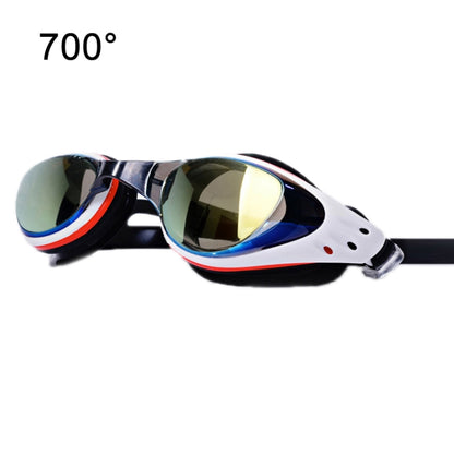 WAVE Electroplating HD Anti-fog Myopia Swimming Glasses, Blue Black 550 Degree, Blue Black 600 Degree, Blue Black 650 Degree, Blue Black 700 Degree, Blue Black 800 Degree