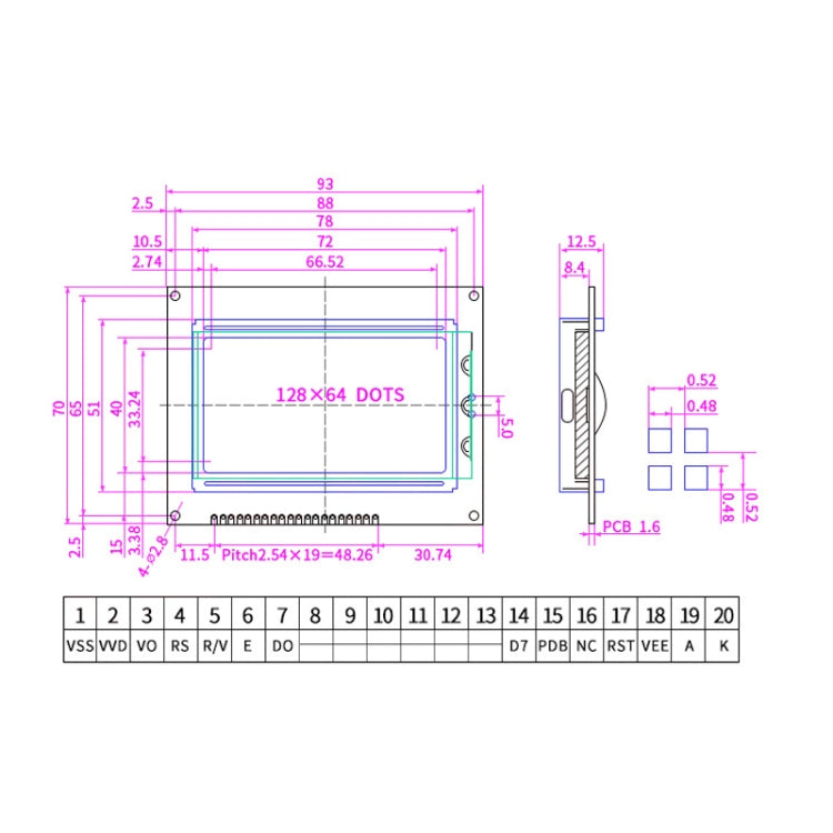 3D Printer Ramps1.4 12864 LCD Control Screen, Control Screen