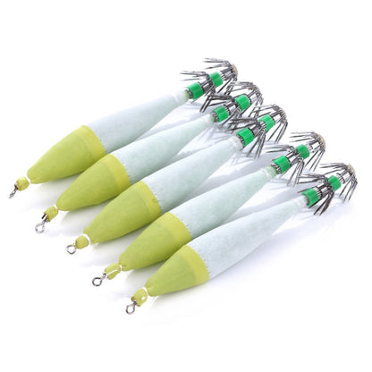 5 PCS / Bag HENGJIA SJ001 Luminous Explosion Squid Hook Deep Sea Fishing Fake Bait, SJ001 (2), SJ001 (3), SJ001 (4), SJ001 (5), SJ001 (1)