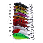 HENGJIA VI022 10g 6cm Plastic VIB Lure Hard Bait With Sound Beads, VI022 2, VI022 3, VI022 4, VI022 5, VI022 6, VI022 7, VI022 8, VI022 9, VI022 10, VI022 1