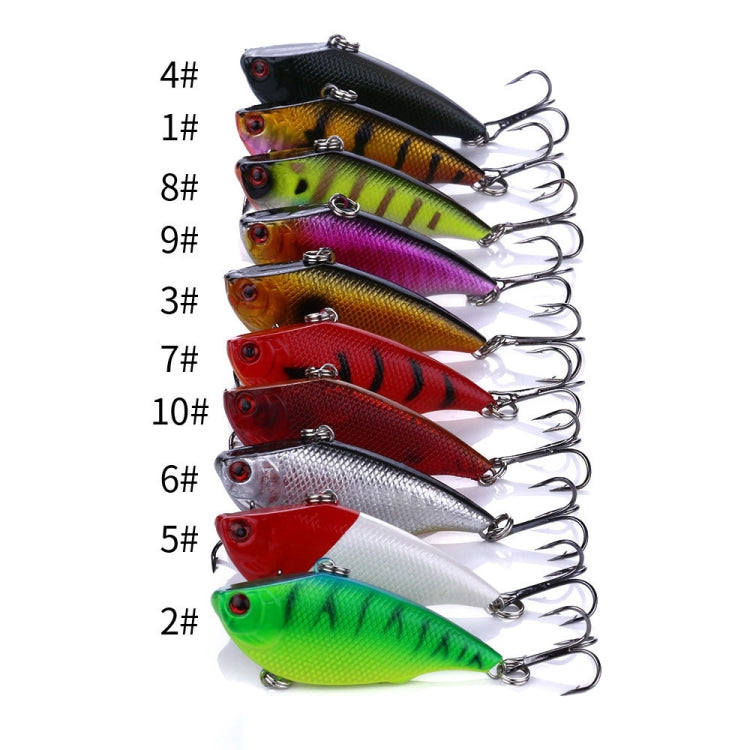 HENGJIA VI022 10g 6cm Plastic VIB Lure Hard Bait With Sound Beads, VI022 2, VI022 3, VI022 4, VI022 5, VI022 6, VI022 7, VI022 8, VI022 9, VI022 10, VI022 1
