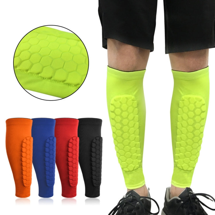 Sports Outdoor Basketball Ride Honeycomb Anti -Collision Leg Protection, M (Black), L (Black）, XL (Black）, M (Red), L (Red), XL (Red), M( Blue), L (Blue), XL (Blue), M (Fluorescent Green ), L (Fluorescent Green ), XL(Fluorescent Green ), M (Orange )   ...