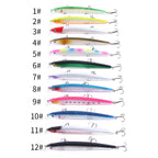 HENGJIA MI130 13.5cm 15.5g Far Throwing Floating Water Laser Bait, 2, 3, 4, 5, 6, 7, 8, 9, 10, 11, 1, 12