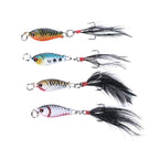5 PCS HENGJIA LB003 Small Iron Plate 2.5cm 4g Far Delivery Freshwater Bait, LB003 2, LB003 3, LB003 4, LB003 1