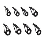 80 PCS / Box Top Ring Leading Eye Lure Rod Accessories, Style:, Stainless Steel+Ceramic Ring, Iron+Ceramic Ring