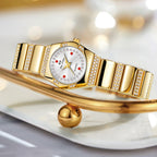 BS Bee Sister  FA1647 Classic Ladies Watch Diamond Wrist Watch, Silver Black, Silver White, Golden Black, Golden Green, Golden White