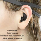 Swimming Waterproof Spiral Silicone Earplugs