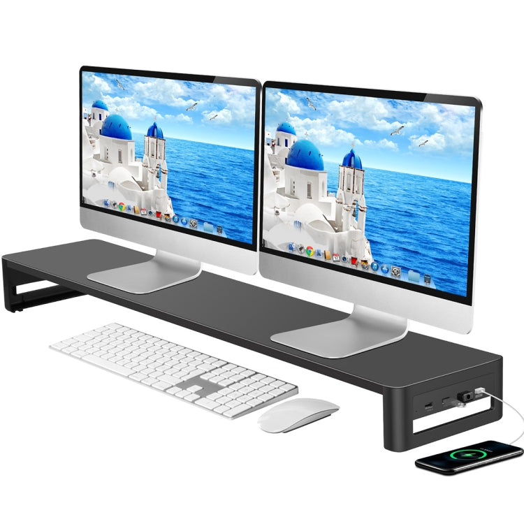 Vaydeer Multifunctional Desktop Widening Monitor Rack, Spec:, Single-layer Type (No USB), Single-layer Type (USB 3.0+3xUSB 2.0), Single-layer  Type (Wireless Charger), Single-layer Type (Fast-changer), Drawer Type (No USB), Drawer Type（USB 3.0+3xUSB 2....