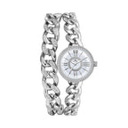 BS Bee Sister FA1329 Double Link Niche Roman Numeral Dial Ladies Watch, Gold, Silver, Rose Gold