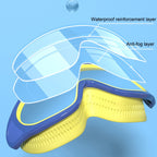 Anti-fog Children Swimming Goggles Comfortable Large Frame Diving Glasses, Macaron, Flush Tide Blue, Pumpkin Orange, Milk White, Ice Lake Blue, Pink Blue, Electroplating Lake Blue, Electroplating Milk White, Electroplating Milk Pink
