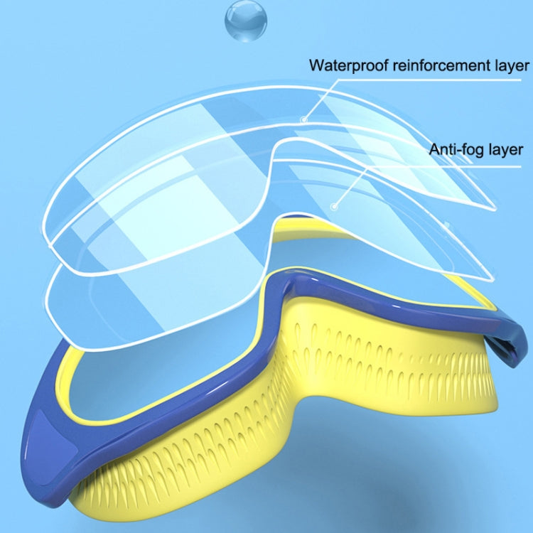 Anti-fog Children Swimming Goggles Comfortable Large Frame Diving Glasses, Macaron, Flush Tide Blue, Pumpkin Orange, Milk White, Ice Lake Blue, Pink Blue, Electroplating Lake Blue, Electroplating Milk White, Electroplating Milk Pink