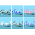 HAIZID 2 PCS Adult Competition Training Transparent Myopia Swimming Goggles, Color: 580AF Black, 580AF Black, 580AF Blue, 580AF Pink, 580AF White, 580AF Gray, 580AM Green, 580AM Black, 580AM Blue, 580 Blue 150 Degrees, 580 Blue 200 Degrees             ...