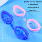 HAIZID 2 PCS Adult Competition Training Transparent Myopia Swimming Goggles, Color: 580AF Black, 580AF Black, 580AF Blue, 580AF Pink, 580AF White, 580AF Gray, 580AM Green, 580AM Black, 580AM Blue, 580 Blue 150 Degrees, 580 Blue 200 Degrees             ...