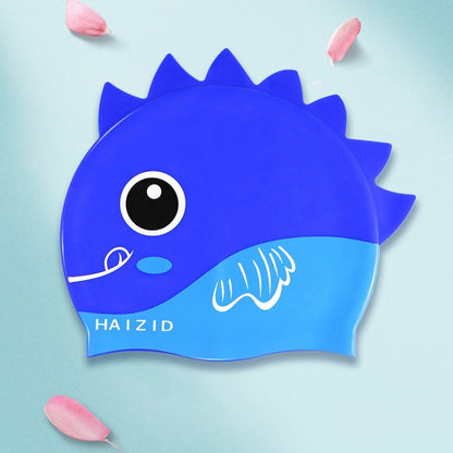 HAIZID Cute Cartoon Waterproof Silicone Children Swimming Cap, HAIZID (Shark Tooth Blue), HAIZID (Shark Tooth Pink), HAIZID (Shark Tooth Yellow), HAIZID (Fish Scales Royal Blue), HAIZID (Fish Blue Pink), HAIZID (Fish Scales Rose Red Pink)