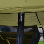 Rear Mosquito Repellent Sun Protection Tent RV Canopy Awning, Yellow, Green, Blue, Military Color, Beige