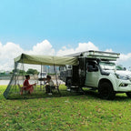 Rear Mosquito Repellent Sun Protection Tent RV Canopy Awning, Yellow, Green, Blue, Military Color, Beige