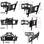 Telescopic Rotation Adjustable Tilt TV LCD Screen Wall Bracket, Model: CP502 (32-65 inches), CP502 (32-65 inches)