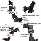Top Flash Mount D -Shaped Lighting Light Rack, D-bracket