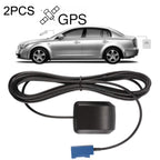 2PCS Car DVD Navigation GPS Satellite Antenna Amplifier FAKRA-C Interface, Plastic Base