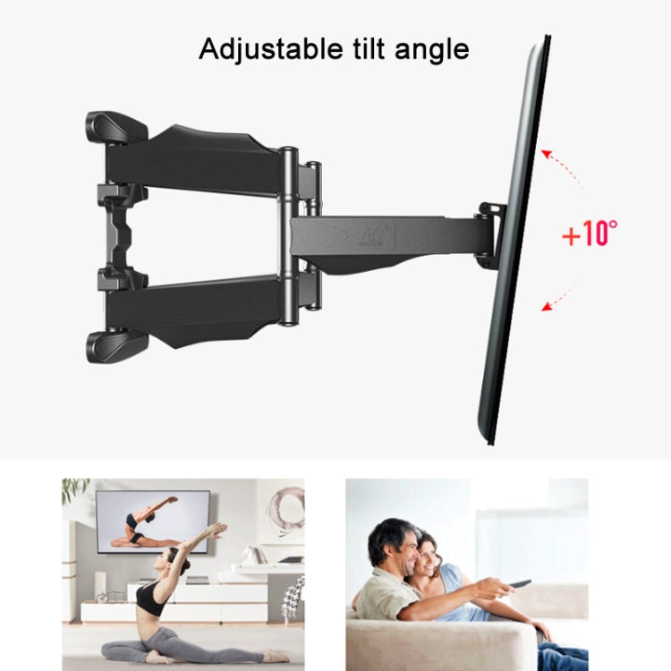 NORTH BAYOU Telescopic Swivel TV Monitor Wall Mount Bracket, For 32-52 inch