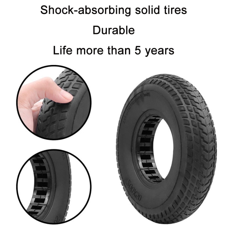 8 inch Hollow Solid Rubber Tire For Xiaomi Scooter, Black, Red