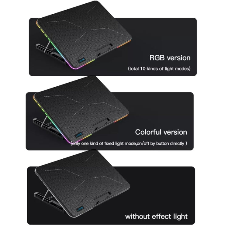 CoolCold F5  Laptop Radiator Bracket Office Desk Adjustable Laptop Cooler,Style:, Basic Edition, Colorful Edition, Fantasy Edition