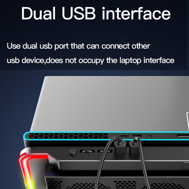 CoolCold F5  Laptop Radiator Bracket Office Desk Adjustable Laptop Cooler,Style:, Basic Edition, Colorful Edition, Fantasy Edition