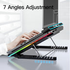 CoolCold F5  Laptop Radiator Bracket Office Desk Adjustable Laptop Cooler,Style:, Basic Edition, Colorful Edition, Fantasy Edition