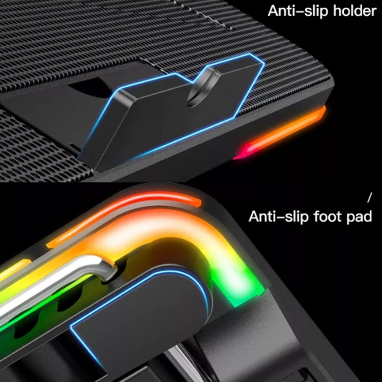 CoolCold F5  Laptop Radiator Bracket Office Desk Adjustable Laptop Cooler,Style:, Basic Edition, Colorful Edition, Fantasy Edition