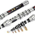 LEO 27593 Carbon Mini Fishing Rod Shrink Handle Throwing Poles, 1.5m, 1.8m, 2.1m, 2.4m