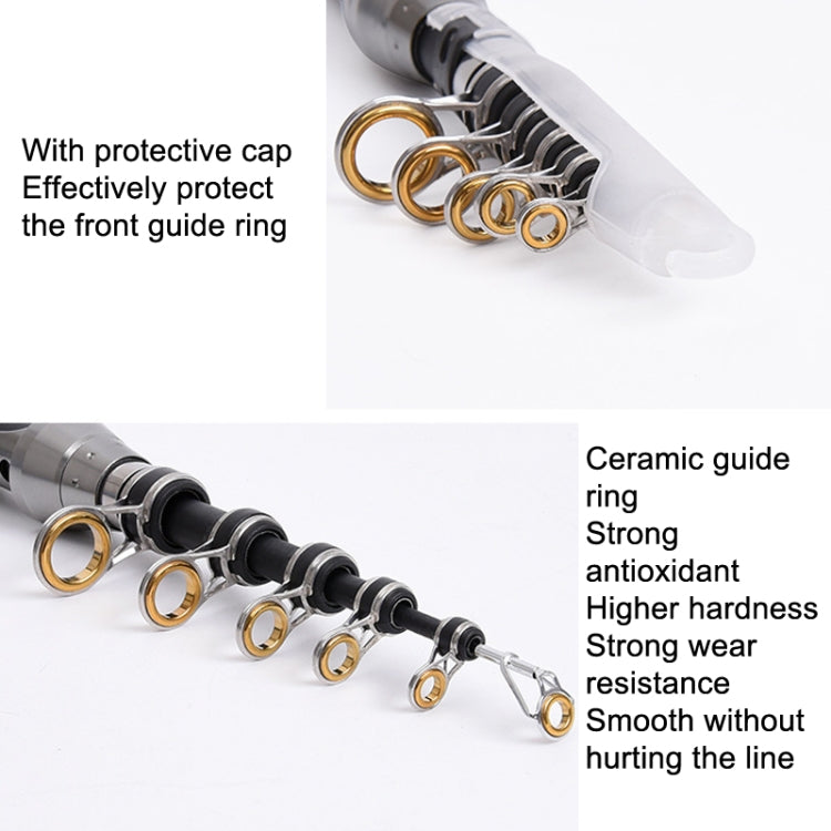 LEO 27593 Carbon Mini Fishing Rod Shrink Handle Throwing Poles, 1.5m, 1.8m, 2.1m, 2.4m