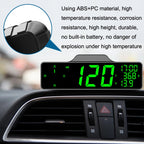 Car HUD Car Head-up Display Compass Multifunction GPS Speedometer, 8.0 Inch Screen, 9.0 Inch Screen