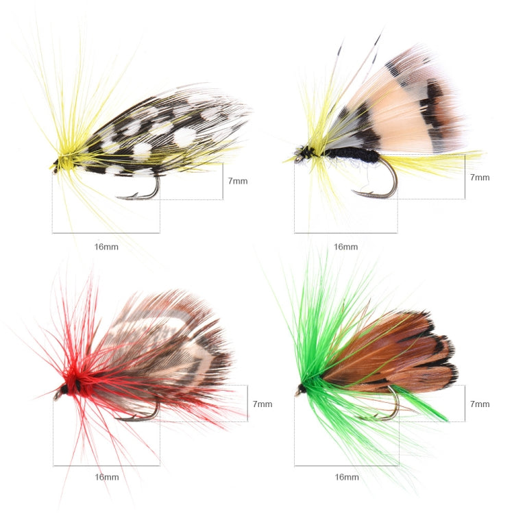 LEO 27955 Flying Fishing Imitation Butterfly Iconing Fish Hook, 20 PCS, 100 PCS