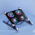 Laptop Radiator Bracket Folding Storage Air-cooled Cooling Base,Style:, Double Fan, Four Fan