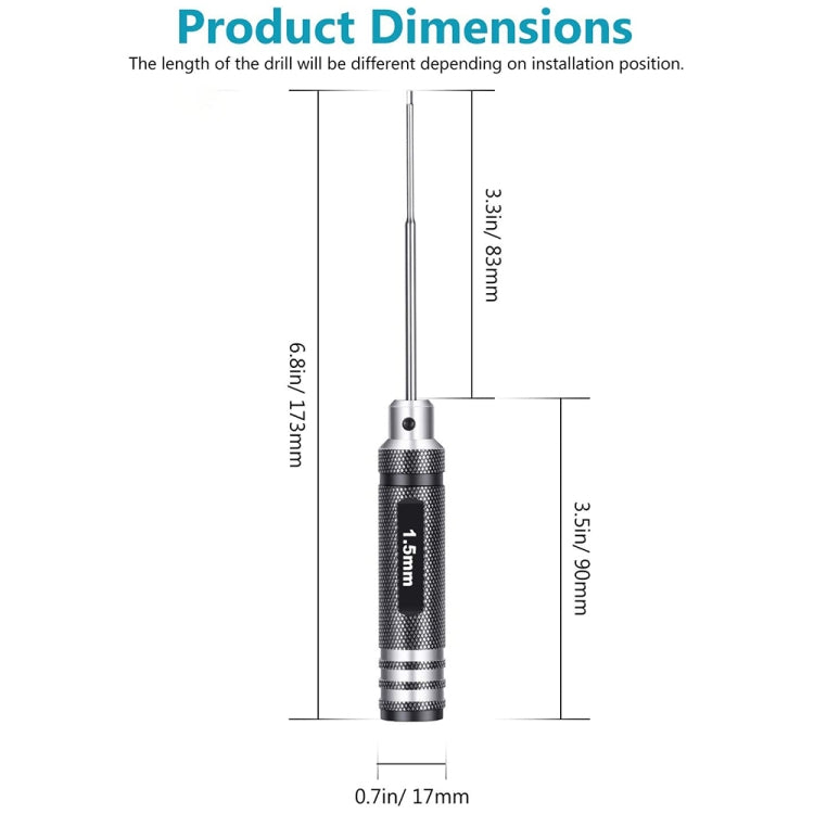 BRDRC 4 In 1 Drone Repair And Disassembly Tool Inner Hexagonal T6/T9 Screwdriver, 4 In 1