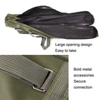 LEO 27746 Folding Fishing Rod Bag Long Fishing Gear Soft Bag, Length:, 1m Army Green, 1.5m Army Green, 1m Black, 1.5m Black