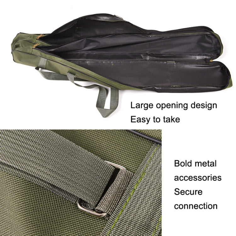 LEO 27746 Folding Fishing Rod Bag Long Fishing Gear Soft Bag, Length:, 1m Army Green, 1.5m Army Green, 1m Black, 1.5m Black