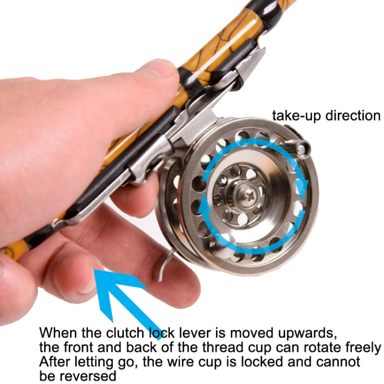 LEO 27757 Fast Reel Before Reeling Lever Brake Ice Fishing Reel, BLD 60 Right Hand, BLD 50 Right Hand