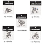 3 Bags LEO 27912 Lure Sea Rod Lead Drop Cast Fishing Sinker, Specification:, 2.5g, 3.5g, 5g, 7g, 10g